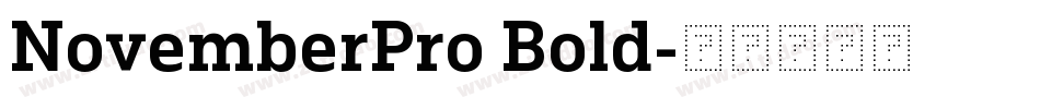 NovemberPro Bold字体转换